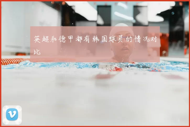 英超和德甲都有韩国球员的情况对比