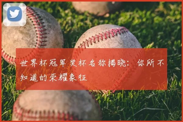 世界杯冠军奖杯名称揭晓:你所不知道的荣耀象征