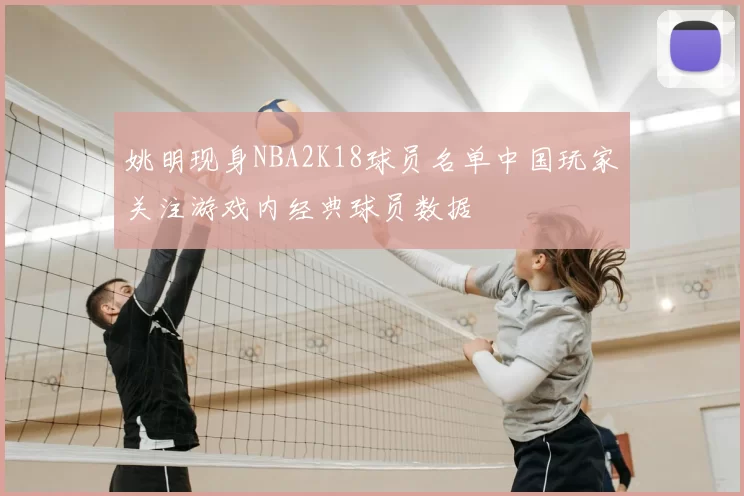 姚明现身NBA2K18球员名单中国玩家关注游戏内经典球员数据